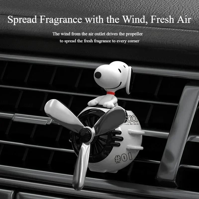 Snoopy Car Air Freshener Cartoon Anime Doll Cute Air Conditioner Outlet Aromatherapy Car Fragrance Ornament Car Diffuser