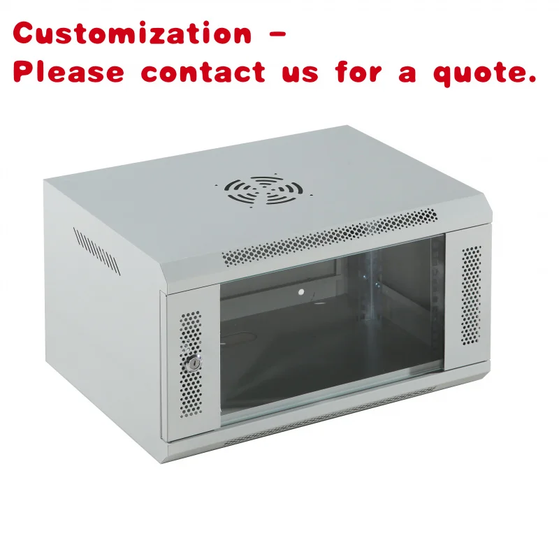 

На заказ.19-дюймовая настенная серверная стойка 400D, центр обработки данных, холоднокатаная сталь, телескоп SPCC, серверный шкаф CCTV CVR/NVR