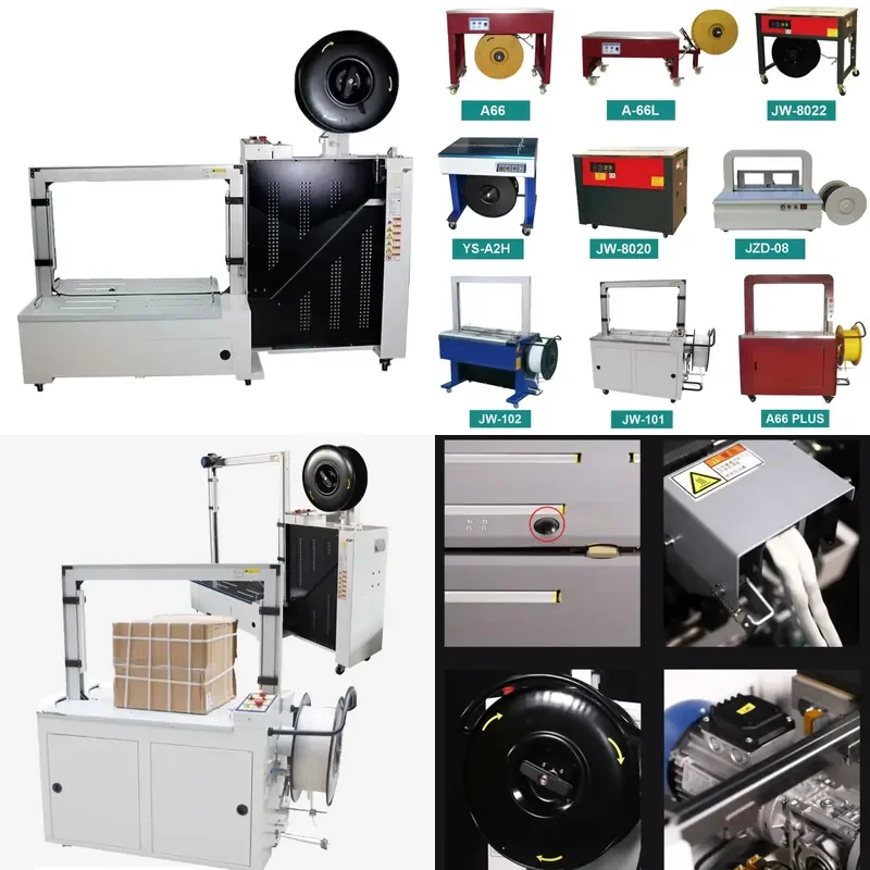 for Jn 740 Automated Gear Oring Horizontal Wrapping Strapping Machine for Bricks Kz900