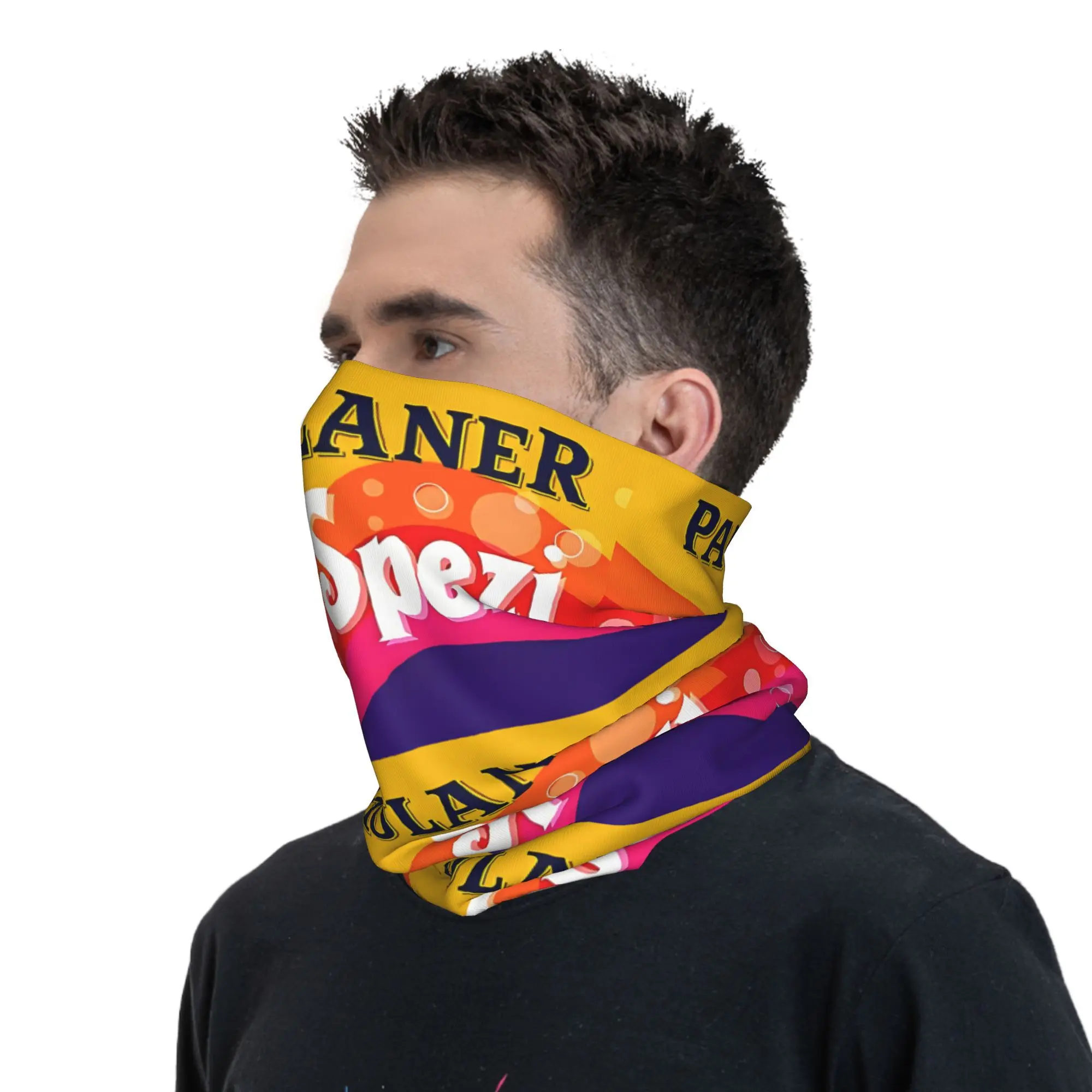 مخصص S-Spezies عصير البرتقال ميونيخ باندانا الرقبة الجراب للمشي الدراجات النساء الرجال التفاف وشاح عقال أكثر دفئا