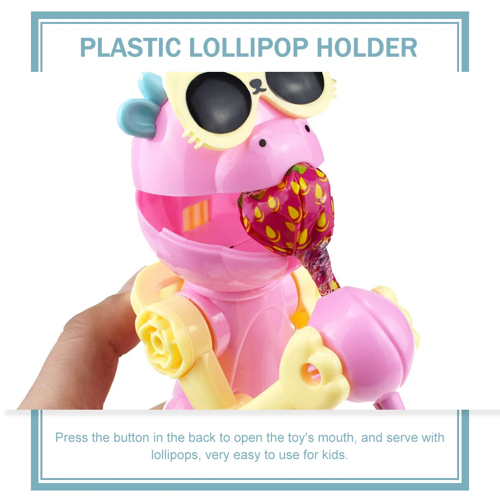 4pcs Robot Creative Funny Pop Up Holder Kids Party Gift Novelty Candy Case Cartoon Lollipop Storage Decompression For