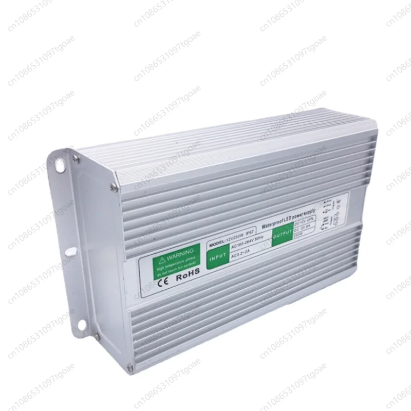 Outdoor Waterproof LED Driver 250W 12V/24V Switching Power Transformer for LED Screen Landscape Lighting Project Use