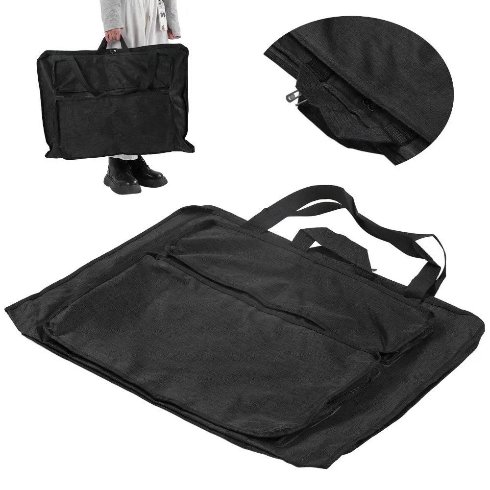 1pcs Large Capacity Artist Portfolio Bag Multiple Pockets Reinforced Structure Drawing Board Carry Bag Art Supplies Storage Bag