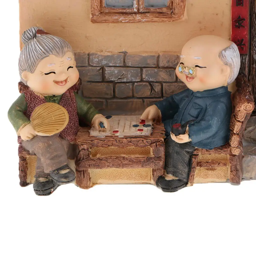 Old Couple Ornament Old Man Granny Home Decoration 12 Type for Choice