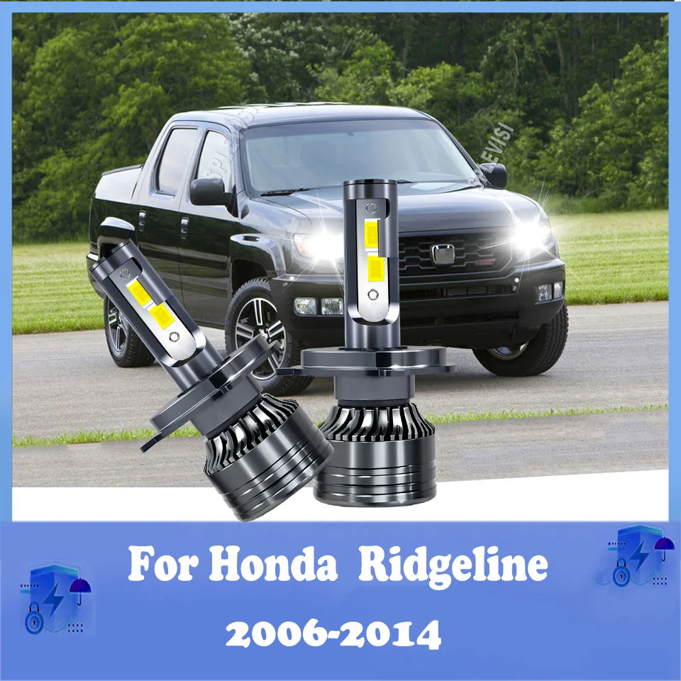 

2x LED Headlight Bulbs Plug and Play Turbo H4 6000K 12V For Honda Ridgeline 2006 2007 2008 2009 2010 2011 2012 2013 2014