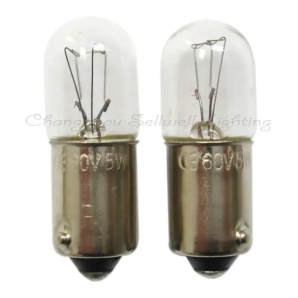 

2024 Ba9s T10x28 60v 5w Miniature Lamp Light Bulb Free Shipping A179