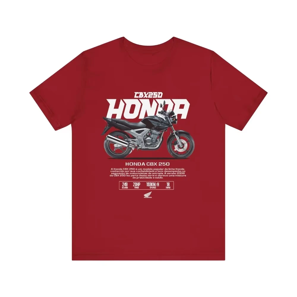 

Honda 2026 New Hot CBX 250 Men's and Women's T-shirt Summer Cotton Shirts Spring and Autumn Motorcycle Off-road Cycling Top