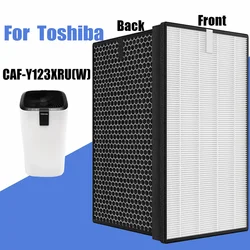 Replacement HEPA Combined Activated Carbon Deodorizing Filter For Toshiba CAF-Y123XRU(W) Air Cleaner