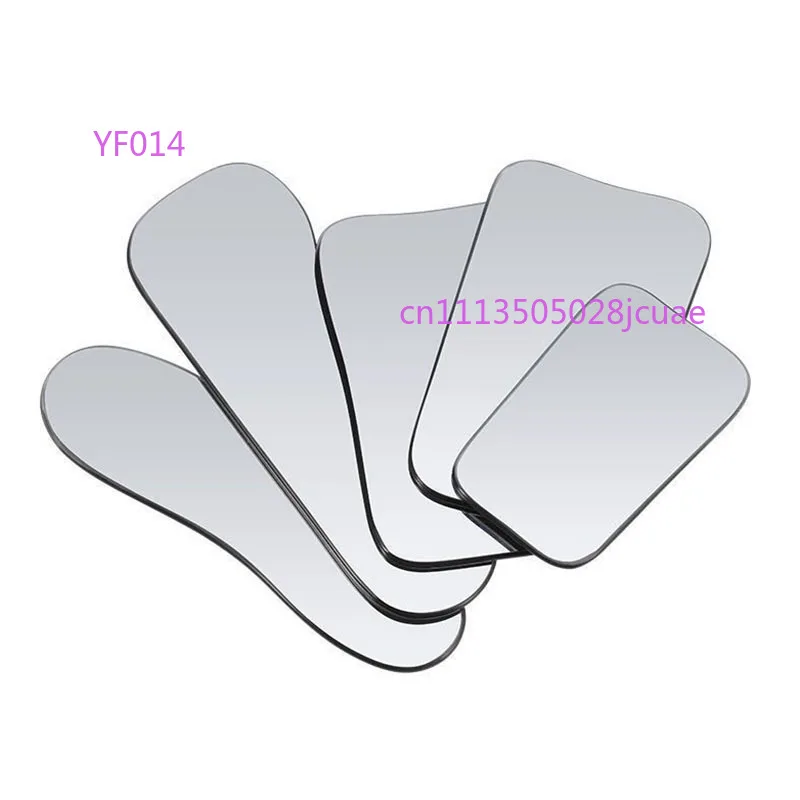 5-Piece Double-Sided Glass Dental Reflectors Orthodontic Intraoral Photography Mirrors