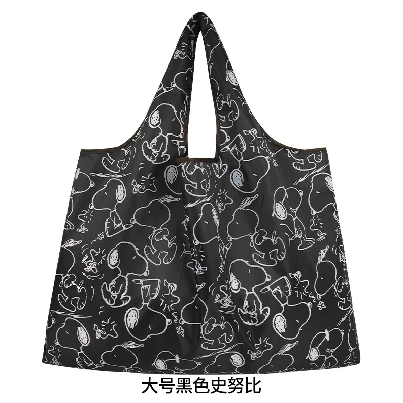 Cartoon Snoopy Reusable Bag Women Foldable Portable Hand Shopping Bag Cute Anime High Capacity Waterproof Shoulder Bags Gifts