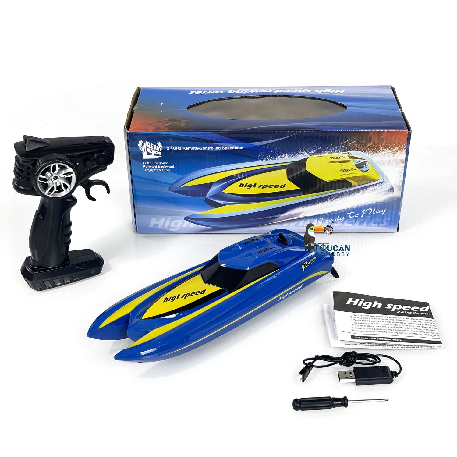 Mini RC Toy RTR Boat Electric Racing Ship High Speed Boat 2.4Ghz Radio control Ship model Toy for Kids Adults