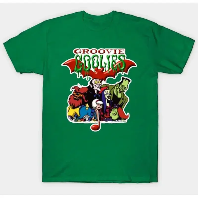 vtg RETRO Groovie Goolies cartoon T shirt green S 5Xl 3F171