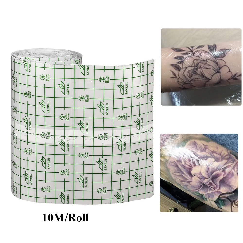 

1Roll Tattoo Protective Film Wrap Bandage Roll Waterproof Tattoo Repair Aftercare Medical Wound Dressing Fixation Tape