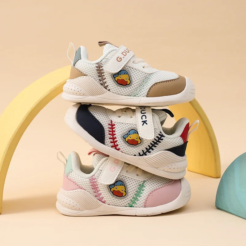 

Toddlers Baby Mesh Sneakers Walking Shoe 2024 Spring Autumn New Shoes Soft Sole Mesh Breathable Baby Shoes