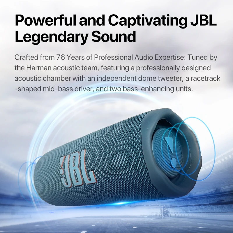 JBL Flip 6 Portable Bluetooth Speaker Powerful Sound and Deep Bass Pairing for Home Outdoor and Travel 100%original