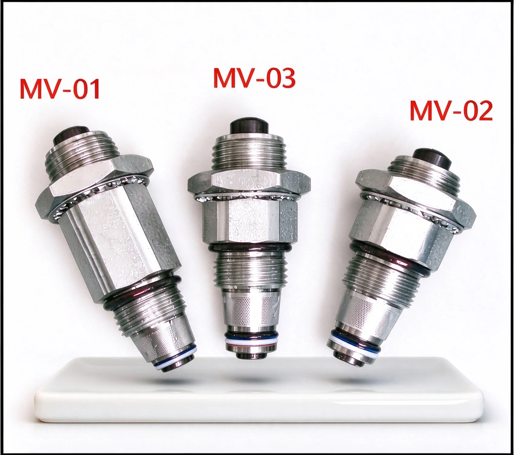 MV-01 MV-02  MV-03  Manual Lowering Valve Forklift Pressure Relief Hydraulic Valve