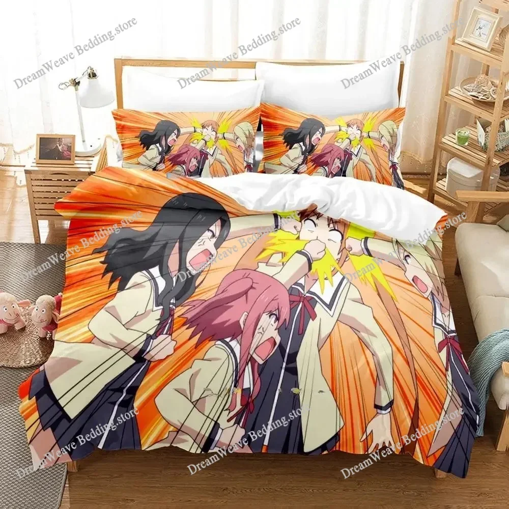 

New Aho Girl Bedding Set Single Twin Full Queen King Size Bed Set Adult Kid Bedroom Duvet Cover Sets Cool Anime Bed Sheet Set741