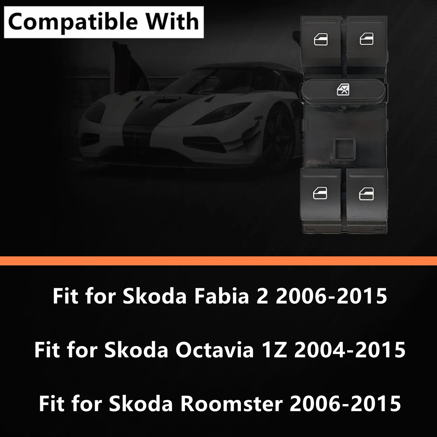 مفتاح نافذة الطاقة الكهربائية الأخضر صالح لسكودا فابيا 2 اوكتافيا 1Z رومستر 2006 - 2015 1Z0959858B 1Z0959858 5J0959855 #2