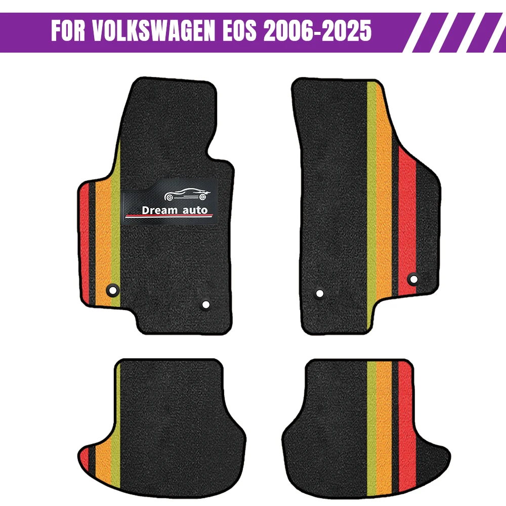 

Custom Car Floor Mats For Volkswagen Eos 2006-2025 Waterproof Auto Carpets Foot Coche Accessorie