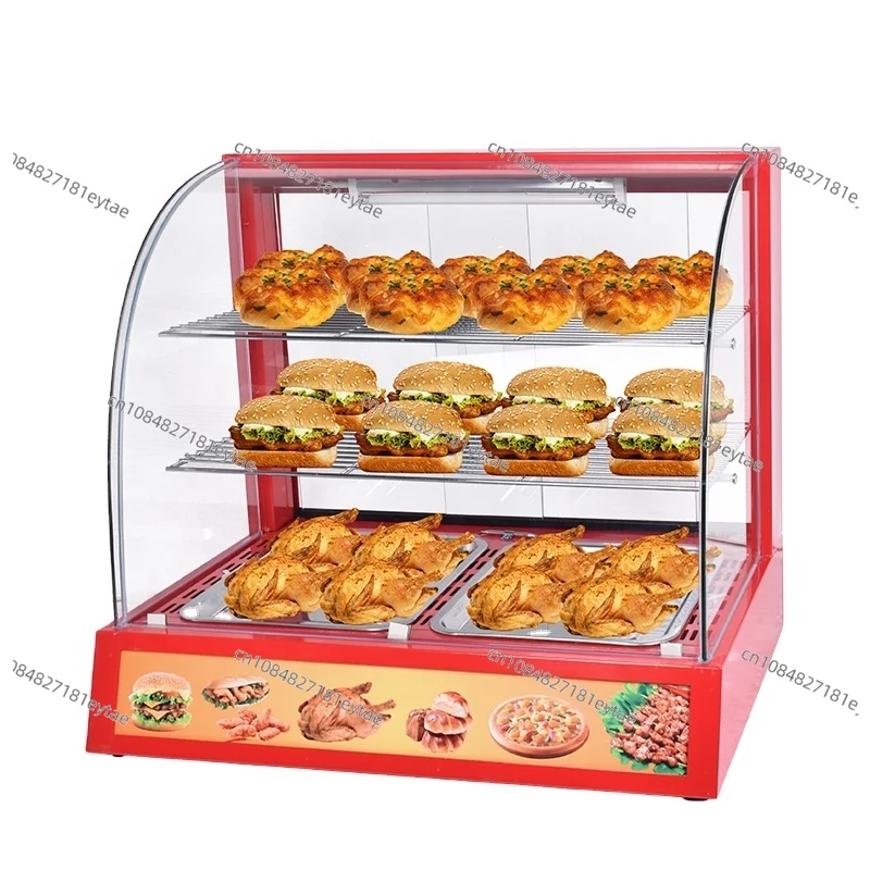 Best Selling 3 Layers Snack Food Warmer Commercial Food Warmer Display Warming Showcase Electric Warm Food