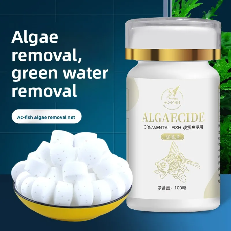

AC-Fish Aquarium Algae Control Tablets - Prevent Green Water & Hair Algae-Slow-Release Formula for Planted Tanks&Ornamental Fish