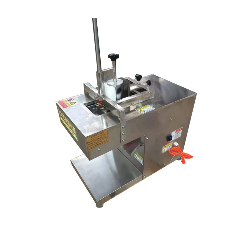 Automatic Desktop Mutton Roll Cutting Machine Multi-Functional Commercial Slicer Frozen Meat Pork Roll Cutting Machine