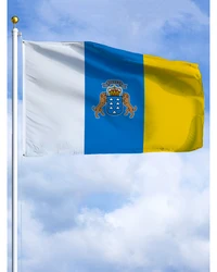 Bandera de las Islas Canarias, cartel impreso de poliéster, tapiz para decoración de las Regiones autonómicas de España, 60x90, 90x150, 120x180CM