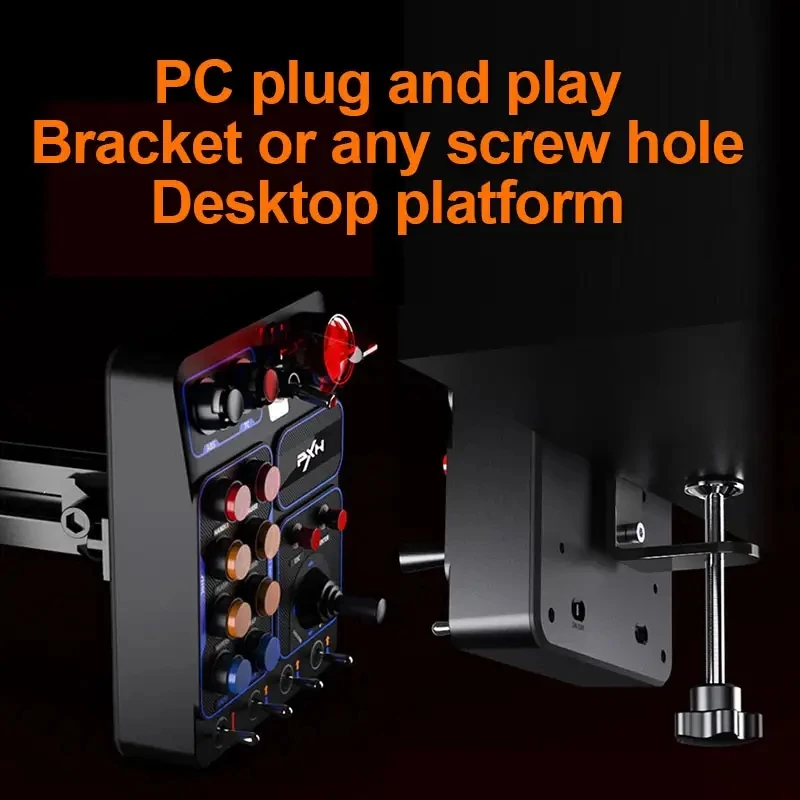 PXN CB1 Simulator Race Central Control Box Multifunktionale Schlüssel Control Box RGB Für EURO Truck Simulator Racing Spiel Custom PC