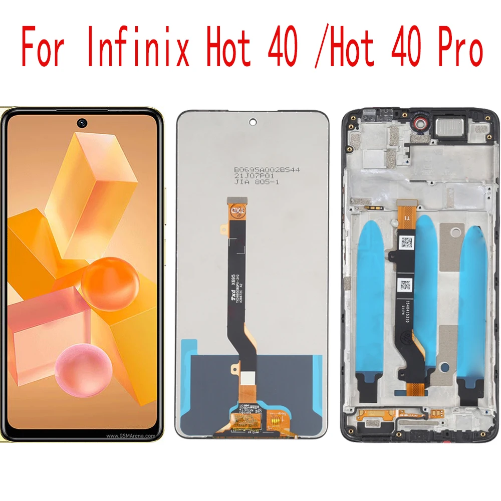 For Infinix Hot 40 Pro X6837 LCD Display Touch Screen Replacement Digitizer Assembly