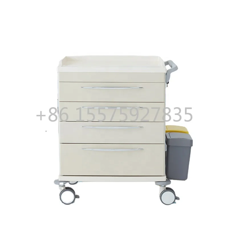 Meditroll MED04G Advertising Patient Furniture Medical Trolley Cart For Medical Centres