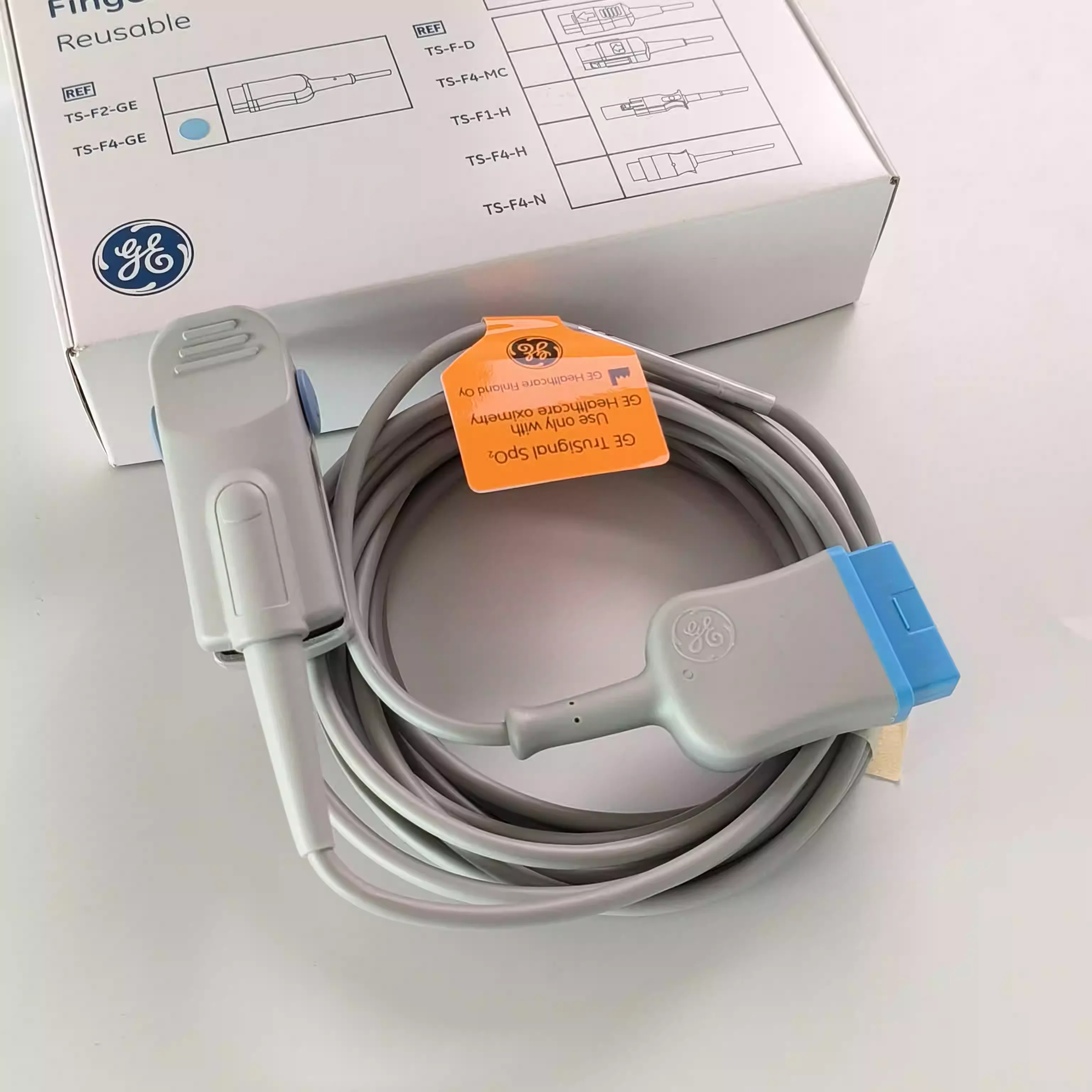 TS-F-D GE HealthCare TruSignal SpO2 Reusable Sensor Adult Finger 11-pin