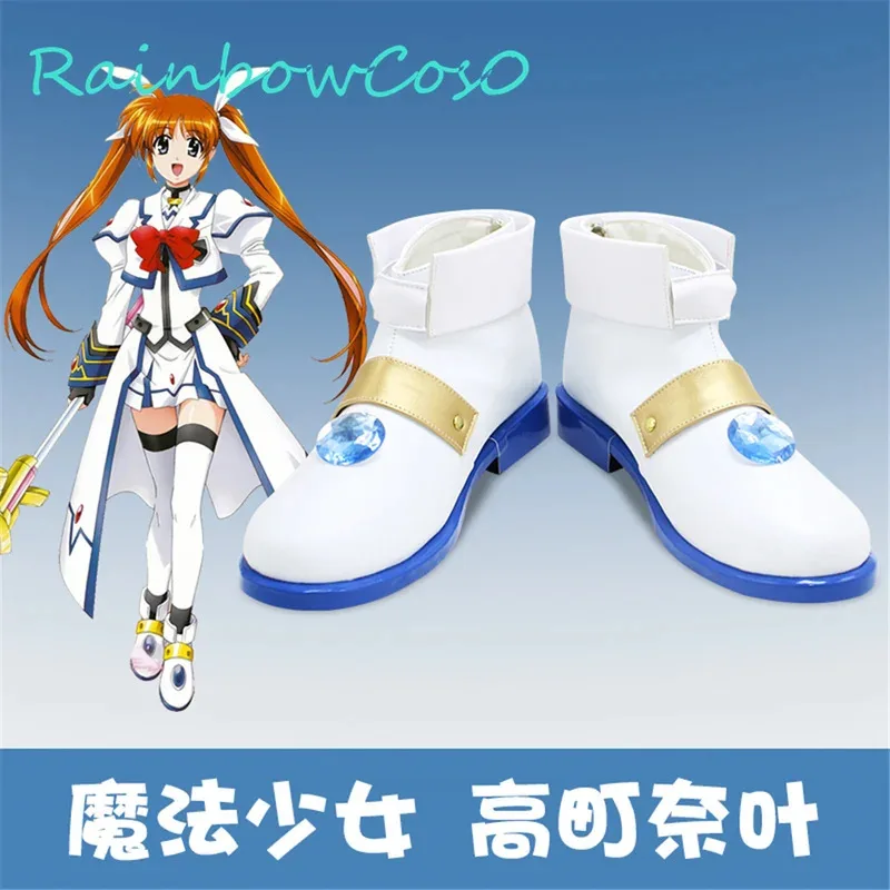 

Magical Girl Lyrical Nanoha Nanoha Takamachi Cosplay Shoes Boots Game Anime Halloween RainbowCos0 W1511