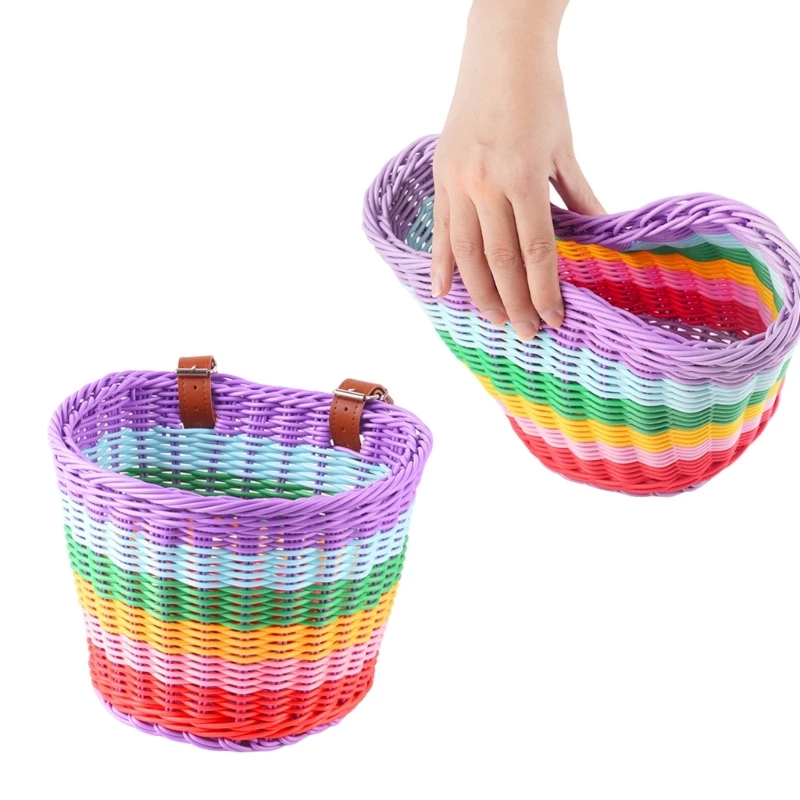 

Kids Bikes Basket Plastic Wovens Bikes Basket Childrens Bicycles Handlebars Basket