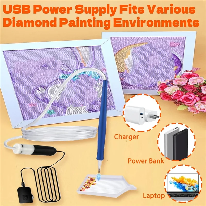 

Diamond Painting Pen With Electric Vacuum Adjustable Suction, Diamond Art Kits For Adults