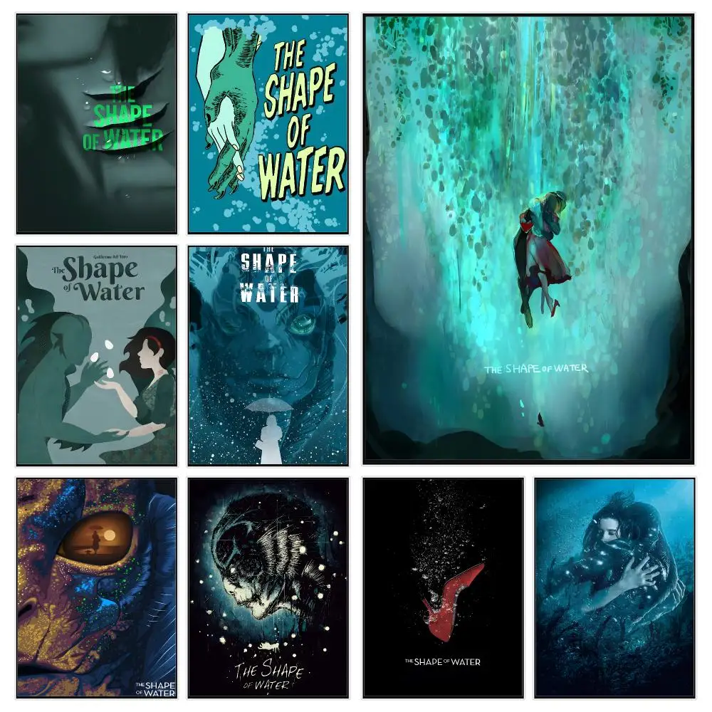 Fantasy Movie T-The Shape Of Water Poster Modern Luxury Wall Poster Home Decor Space Enhancer