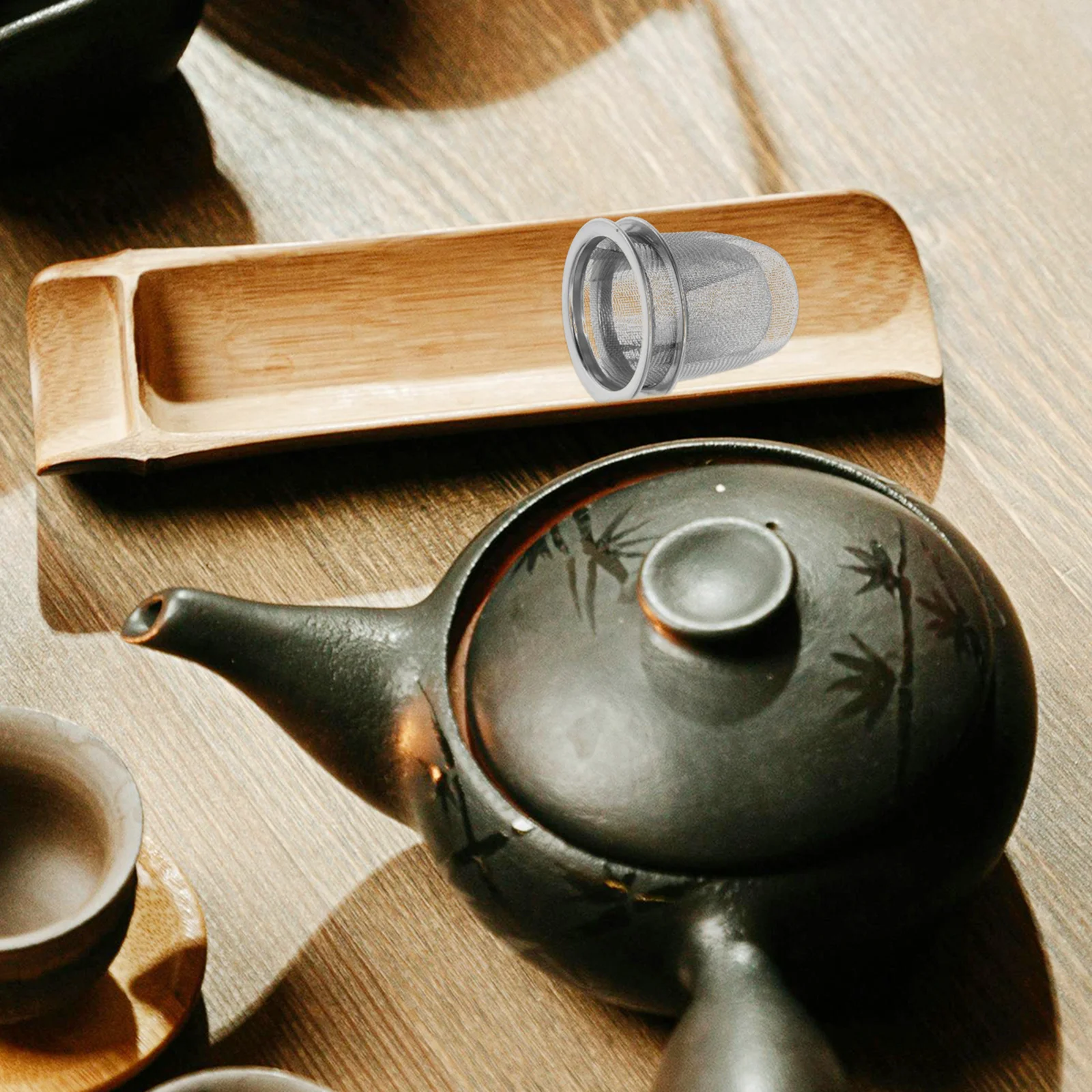 

2Pcs Stainless Steel Tea Filter Mesh Strainer Fine Reusable Infuser for Loose Leaf Tea Brewing Teapot Cup Teapot Infuser