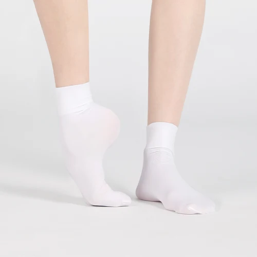 Imagen 2 del producto Calcetines cortos de Ballet de microfibra para mujer y niña, medias clásicas profesionales, ropa de baile moderno, práctica de baile