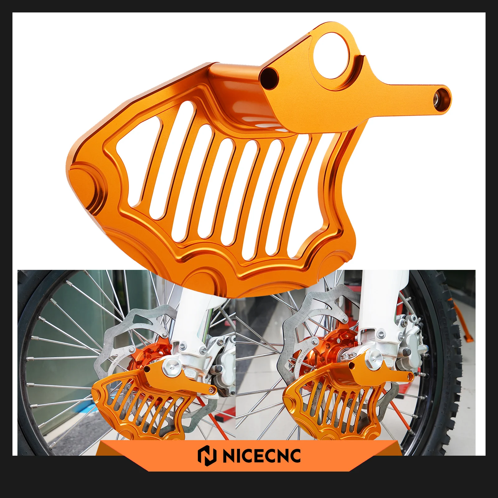 

NICECNC For KTM EXC 300 2015 Front Brake Disc Guard Cover EXC-R 530 XCF-W 500 450 350 XC-W 250 EXC 150 SX 125 XC 300 2003-2014