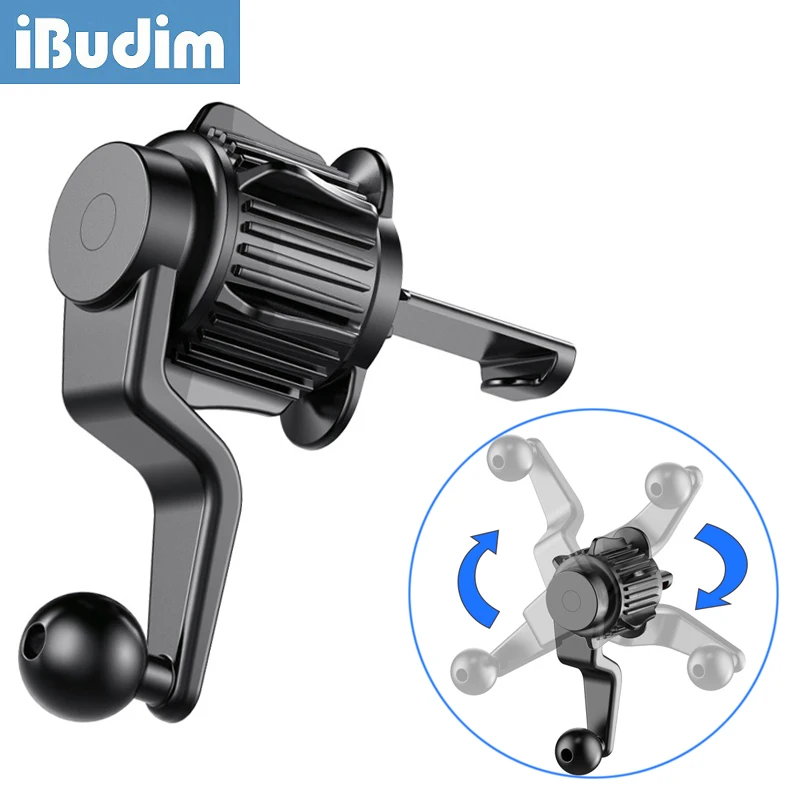 iBudim Universal Car Air Vent Hook Clip 17mm Ball Head Base for Car Phone Holder Stand Car Air Outlet Phone Bracket Accessories