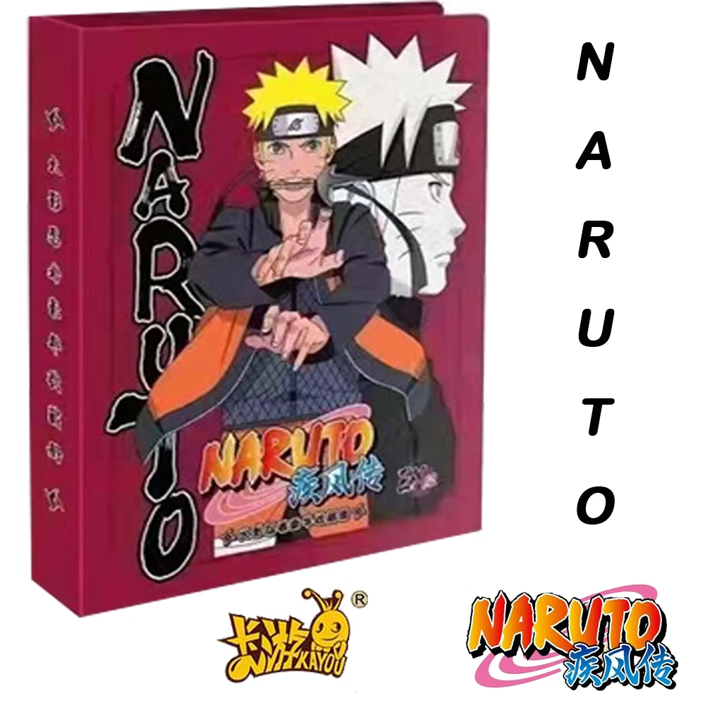 

KAYOU Naruto Card Book Collection Hot Blooded Anime Characters Rare Precious Limited Edition Cards Decorative Book Children Gift