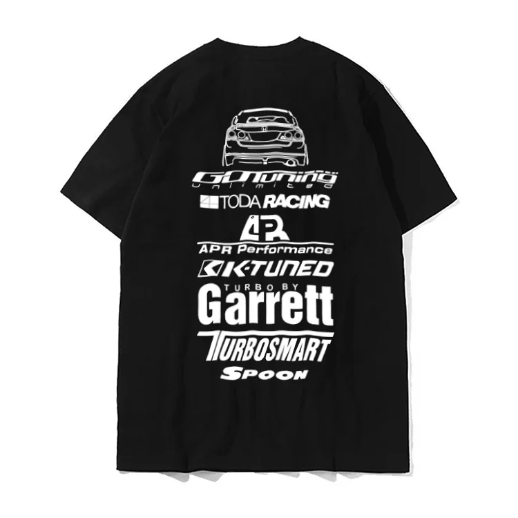 

FD2 Modified Car T-shirt Million Forward Motor K20A Drift Racing Bay Shore JDM Peripheral Men's and Women's Summer Short Sleeves