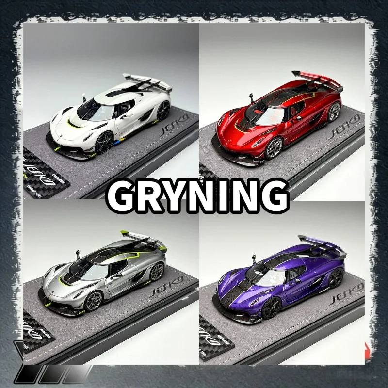 [In Stock] GRYNING 1/43 Resin Collectible Supercar Model, Limited Static Vehicle with Display Base, Multiple Colors Available