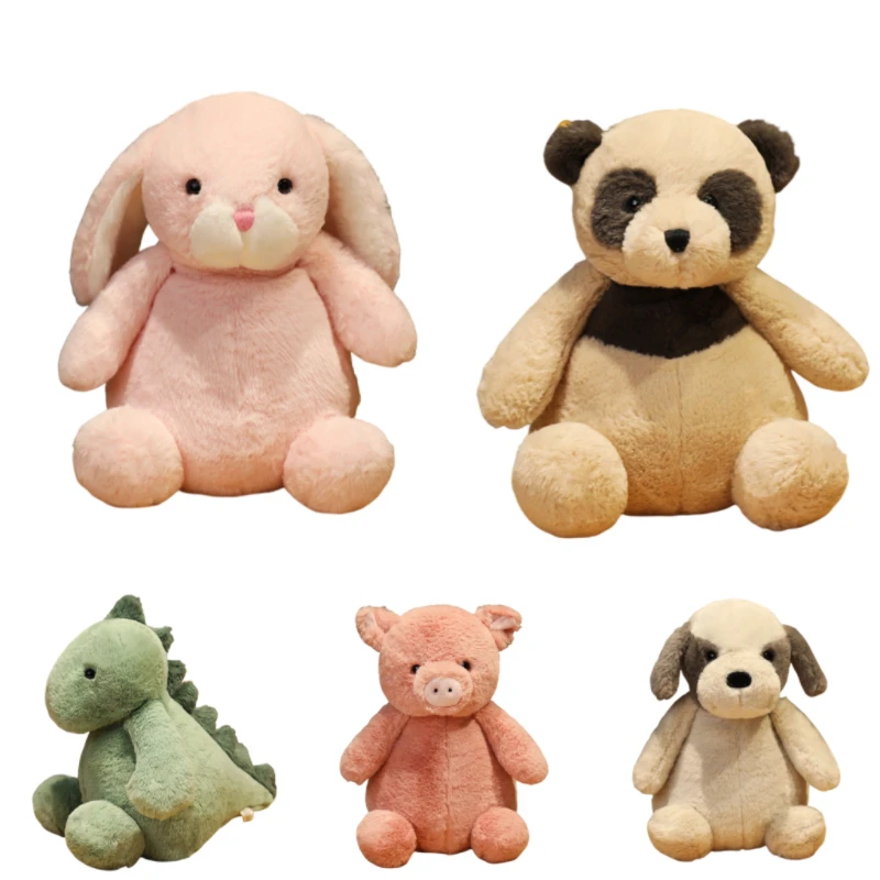 

9 Styles Animal Dinosaur Pig Bear Rabbit Cute Plush Toy Soft Cartoon Koala Cattle Penguin Dog Stuffed Doll For Baby Pillow Gift