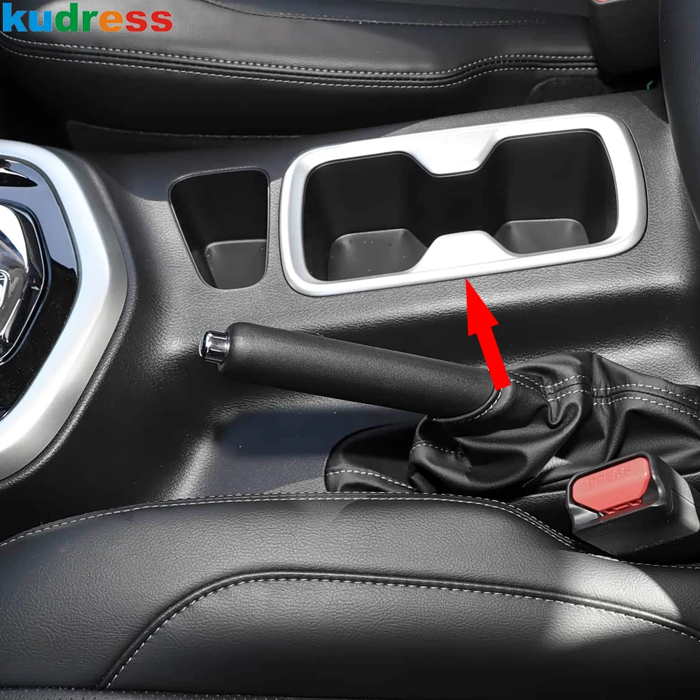 Car Front Water Cup Holder Frame Cover Trim For Nissan Navara NP300 ST 2015-2020 2021 2022 2023 2024 2025 Interior Accessories