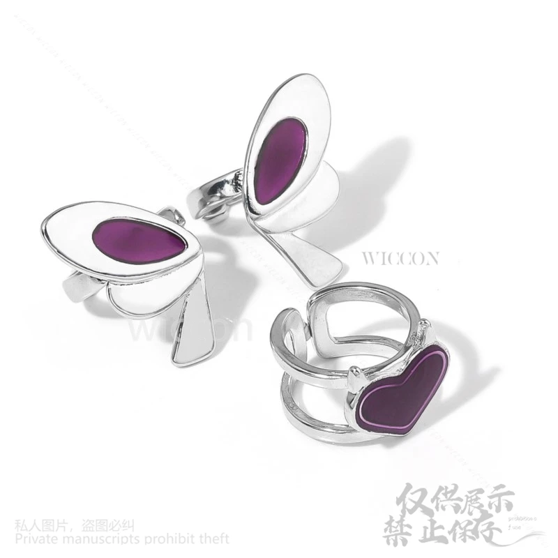 Аниме-игра VALORANT Cos, кольца с персонажами, гвоздика, шалфея, Рейна, выцветание Феникса, реквизит для женщин и мужчин, ювелирные изделия, подарки на Хэллоуин, индивидуальный заказ