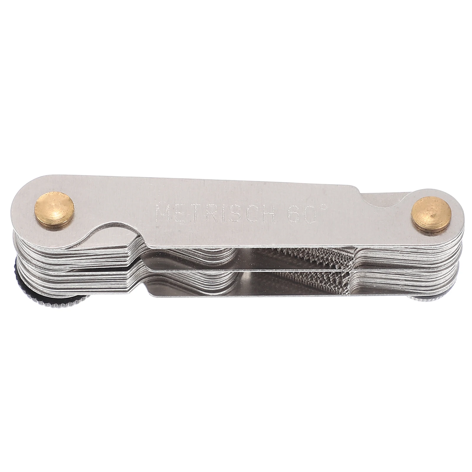 

Thread Pitch Gauge Stainless Steel Metric Inch Screw Measuring Tool Foldable Structure Cutting Gauges Sizing Instruments
