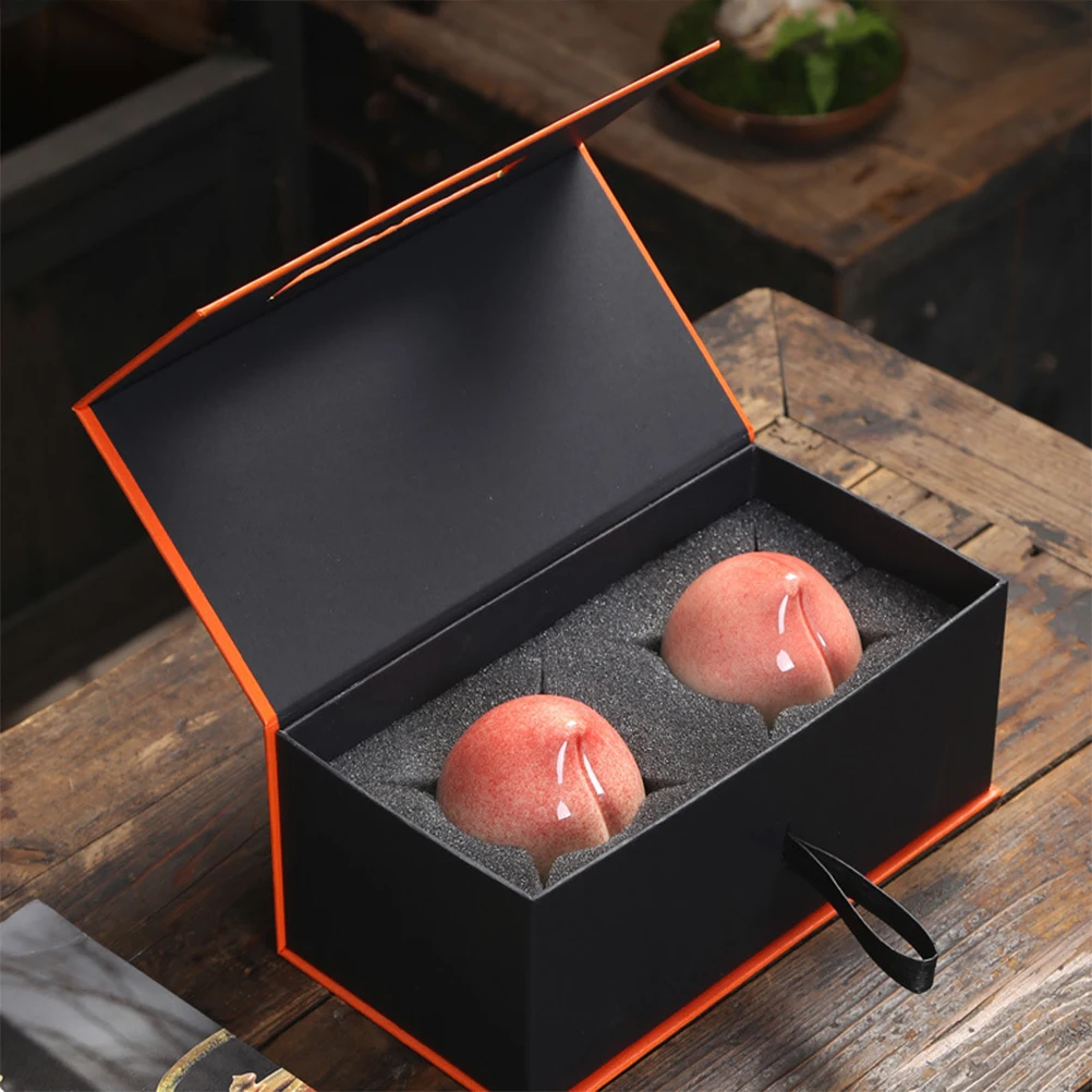 

Peach Shape Tea Canister Creative Sealed Storage Jar for Tea Leaves Nuts Coarse Grain Moisture Proof Container Gift for Wedding