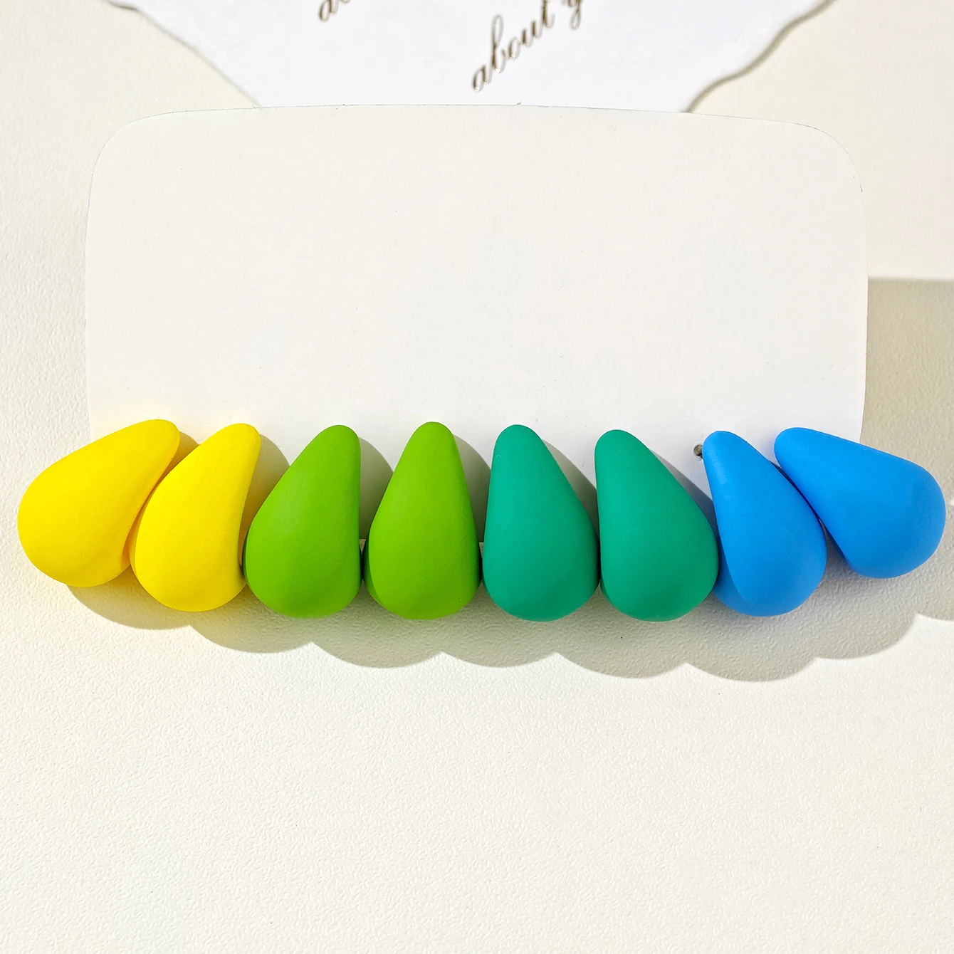 عبر الحدود الداكن الراتنج قطرة الماء الأقراط البني الطوب الأحمر اللون مطابقة لطيف الحلو اليومية عطلة القرط مجموعة #6