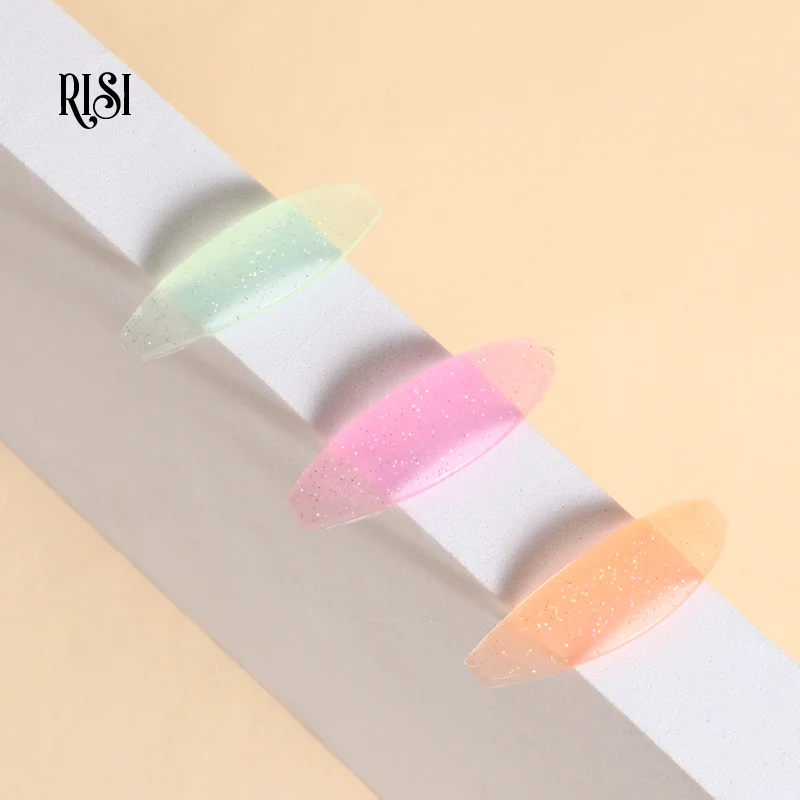 RISI Self Adhesive Lash Lift Shield Glue Free Newest Shinning Strong Sticky Silicone Eyelash Perm Rod Eyelash Curler Accessories