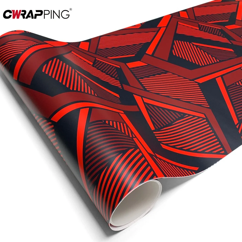 Camo Car Wrapping Vinyl Racing Stripe Geometric Decal Bubble Free Waterproof Auto Exterior DIY Decor Wrap Film Car Accessories